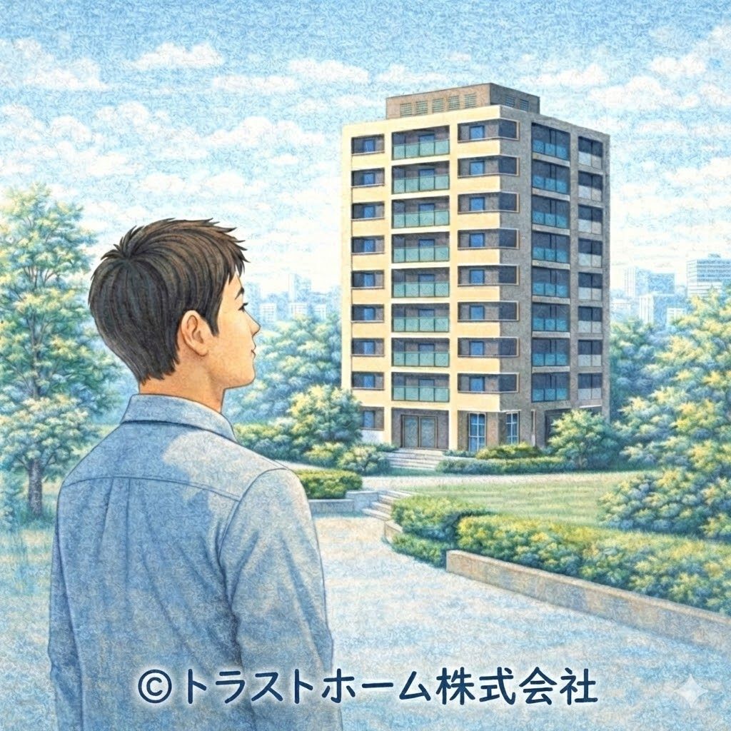 管理状態が良好で落ち着いて売却判断できる中古マンションのイメージ