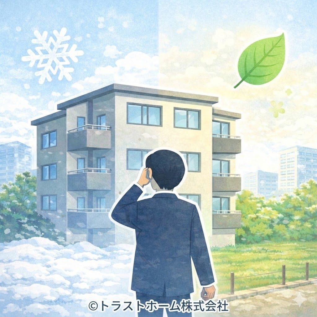札幌の中古マンションと売却時期を考えるイメージ