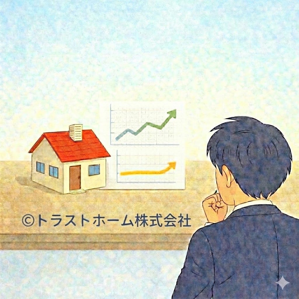 札幌で成約事例やデータを基に価格を分析しているイメージ