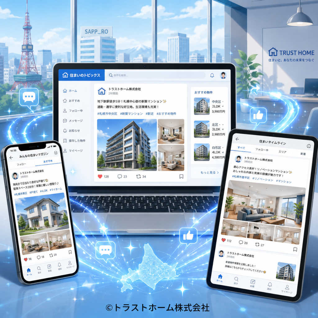SNSやオンライン媒体を使った物件紹介