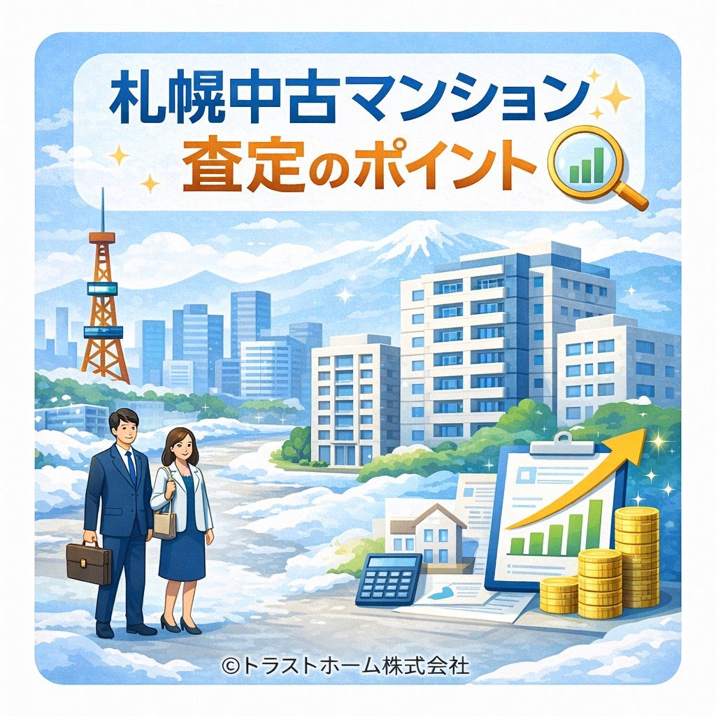 札幌のマンション査定で重視されるチェックポイントのイメージ