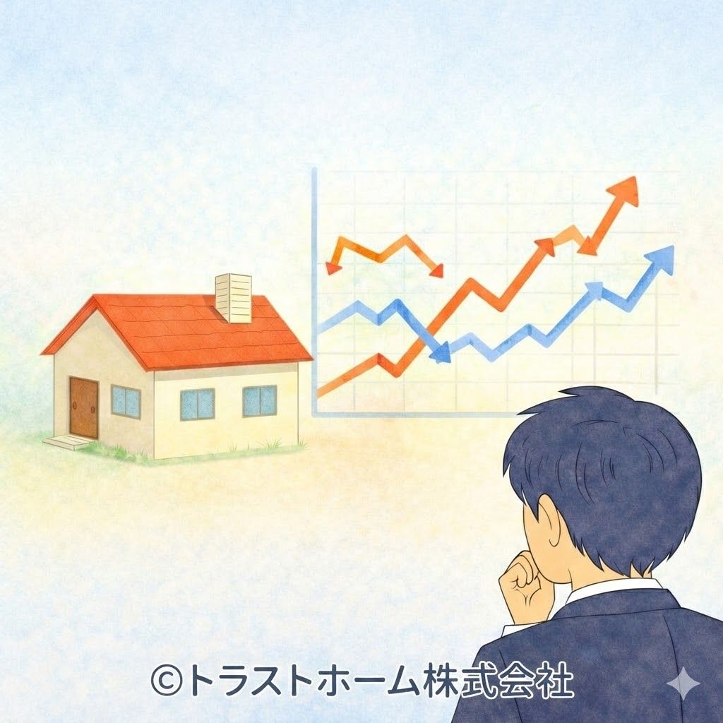 札幌の市場変動が成約価格に影響するイメージ