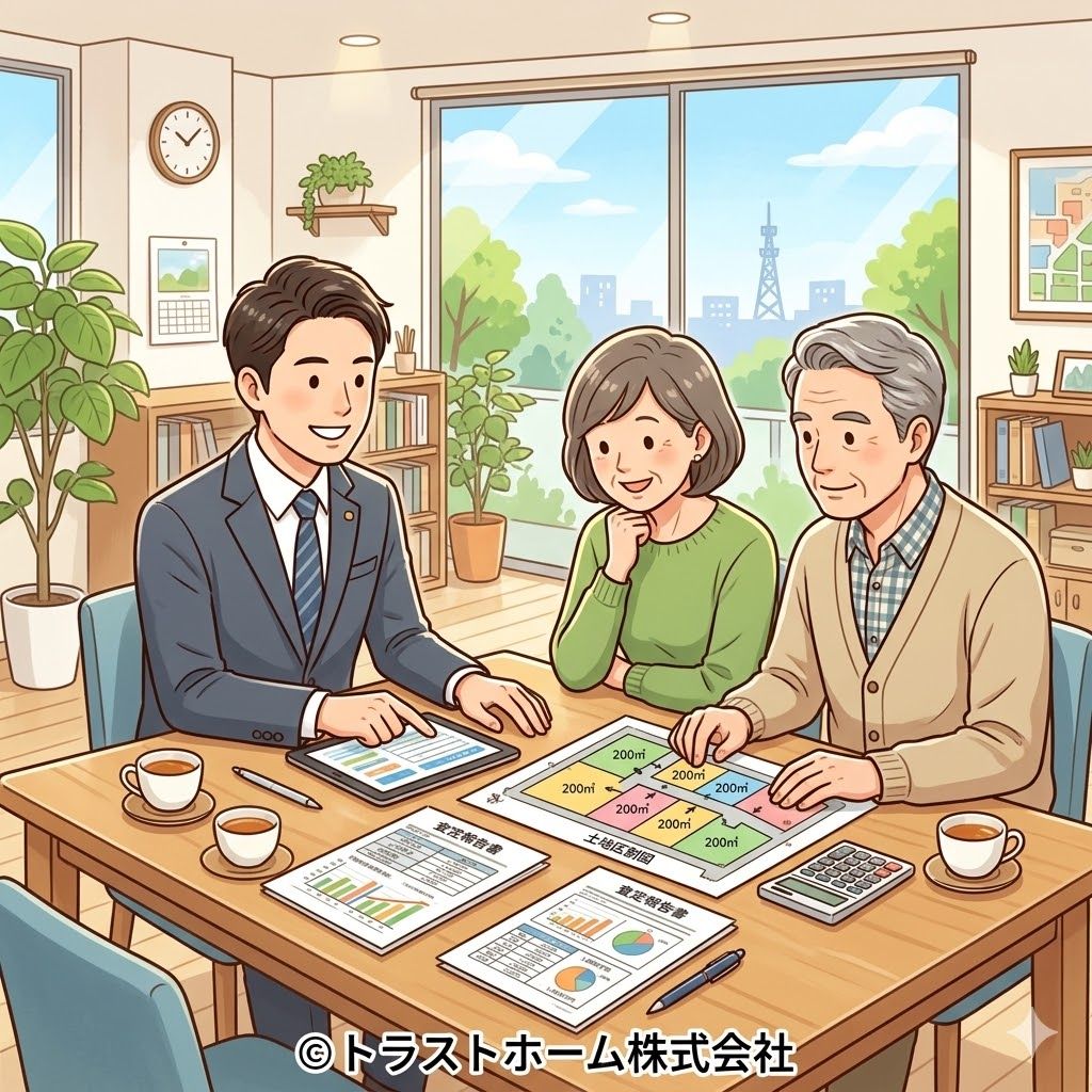 不動産会社との売却相談の様子