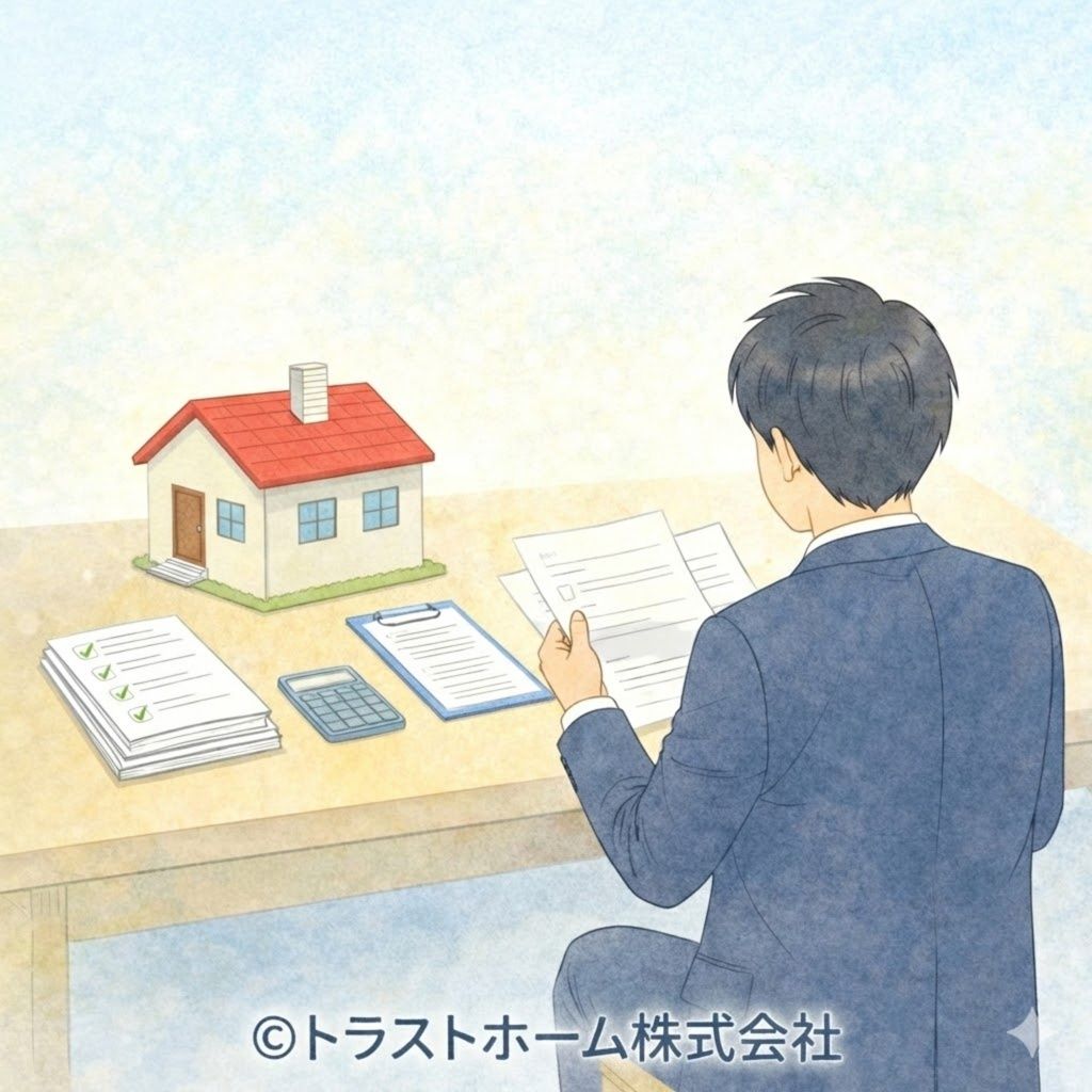 札幌で売却条件を整理している人物と住宅模型のイメージ