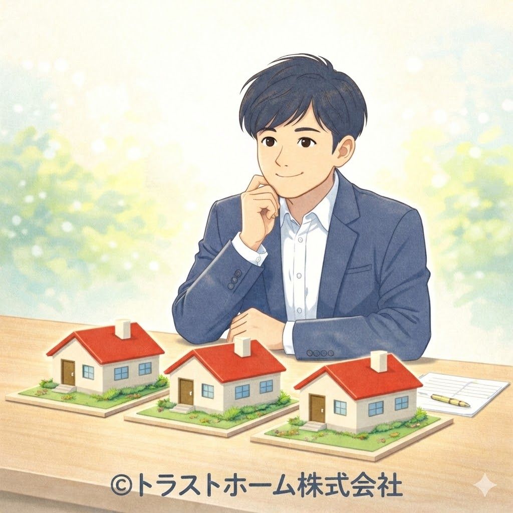 札幌で売却戦略を見直している人物と住宅模型
