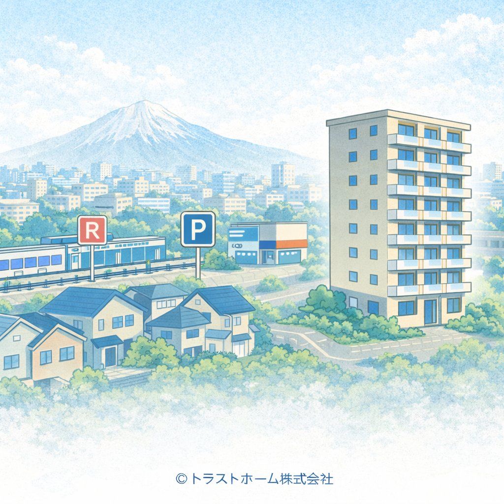 札札幌で賃貸しやすい中古マンションの立地や条件を示したイメージ