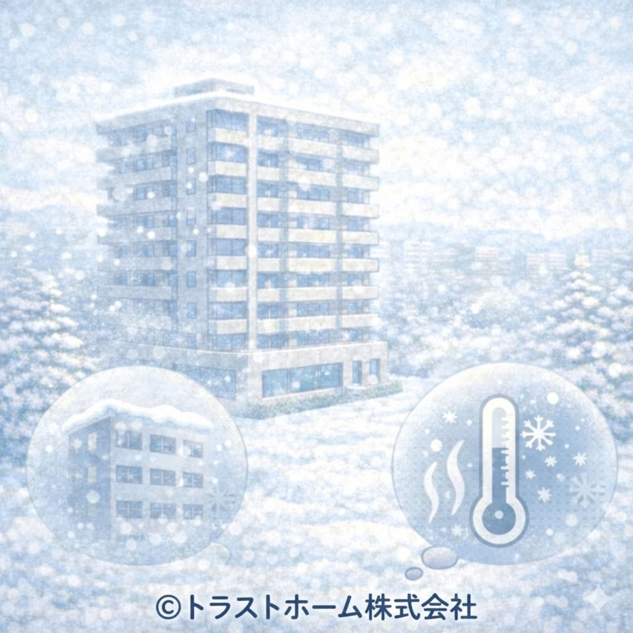 雪や寒さによって冬の売却が不利と思われがちな理由を示したイメージ