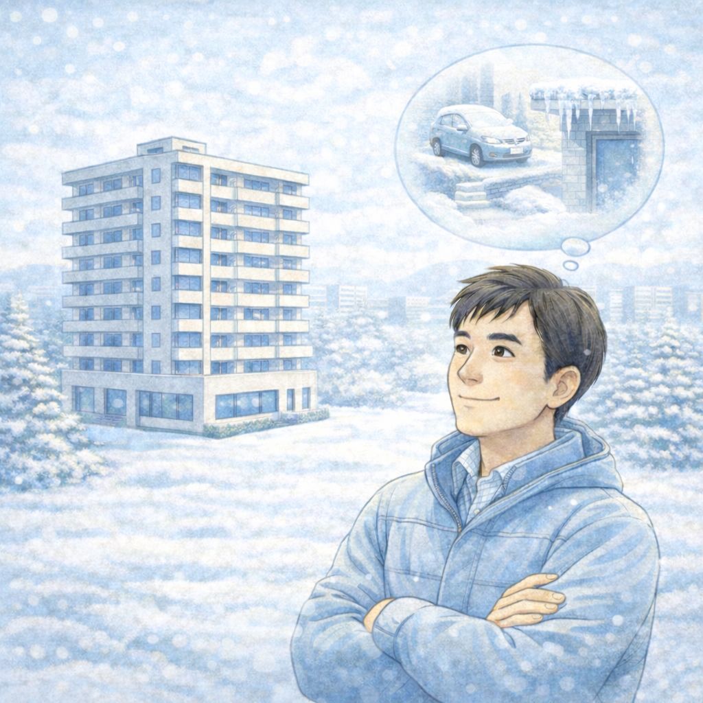 札幌の冬でも中古マンション購入を前向きに検討している様子のイメージ