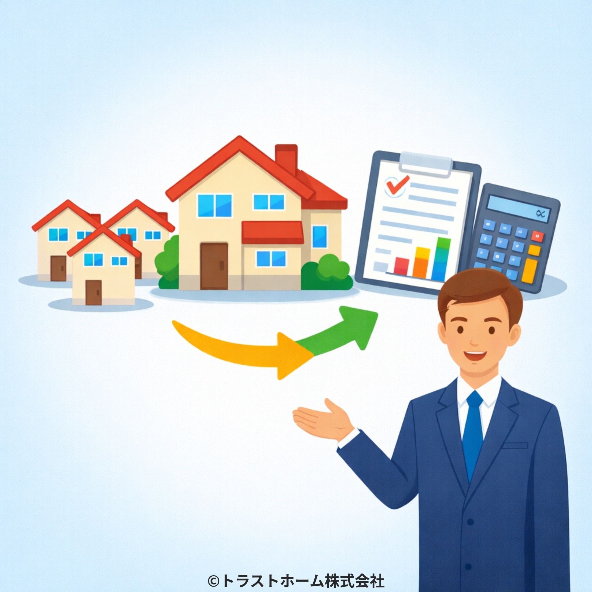 札幌市の区別地価動向（エリア別相場の違いイメージ）
