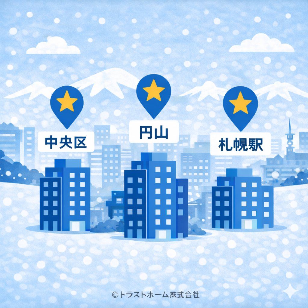 札幌で人気のマンションエリアイメージ