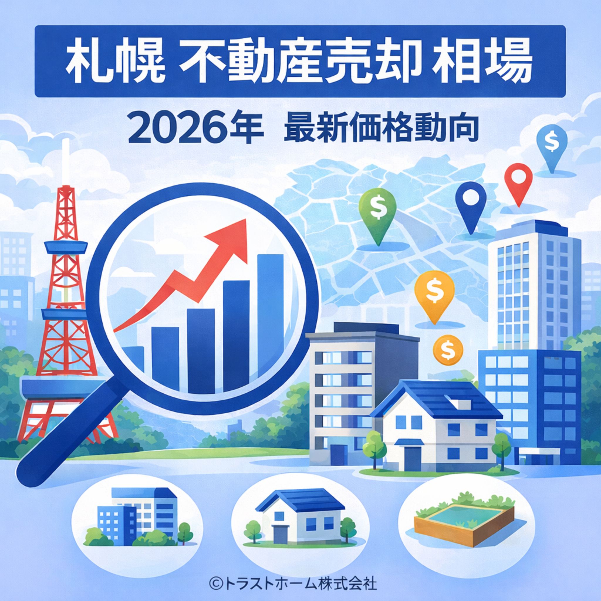 札幌の不動産市場と価格動向イメージ