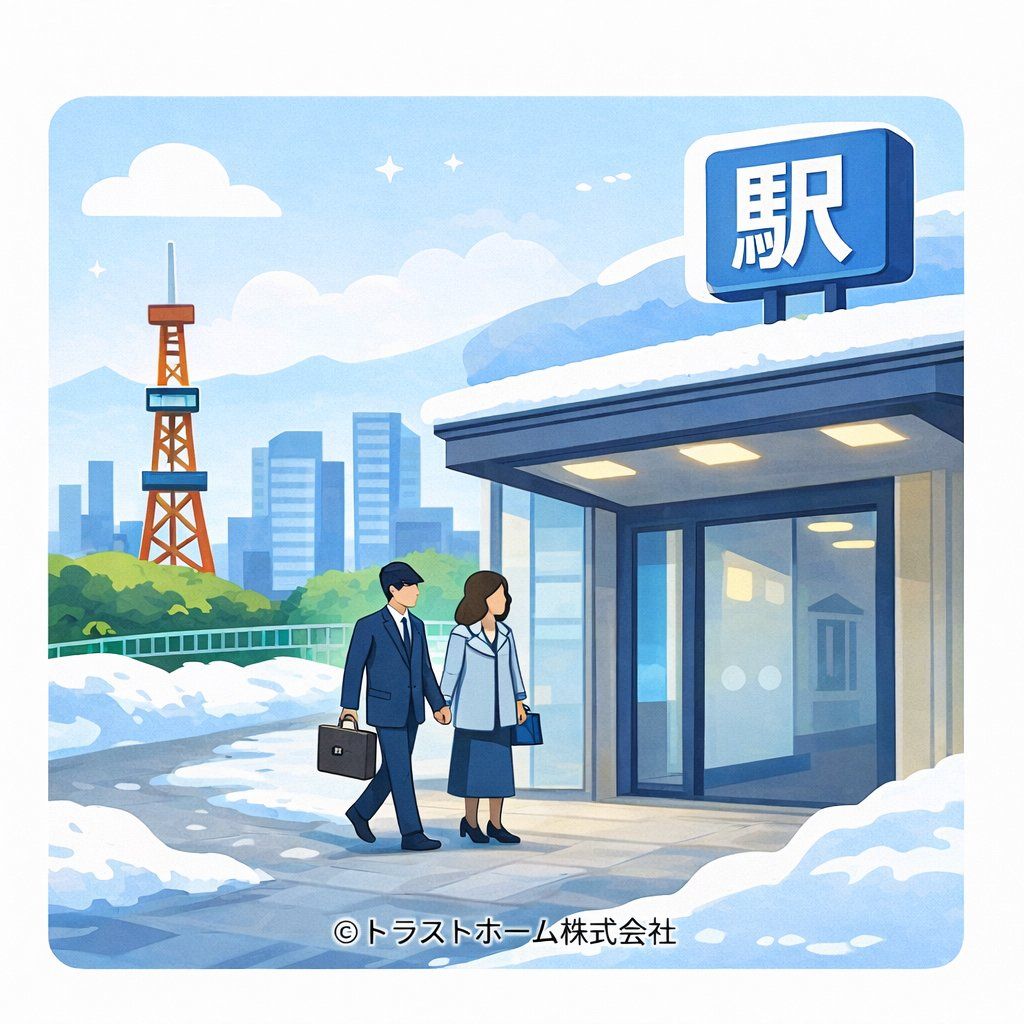 札幌の地下鉄アクセスが良いマンションのイメージ（駅近で冬も安心）