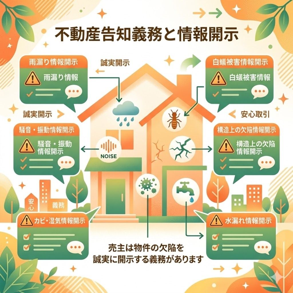 告知義務の内容を整理したイメージ図