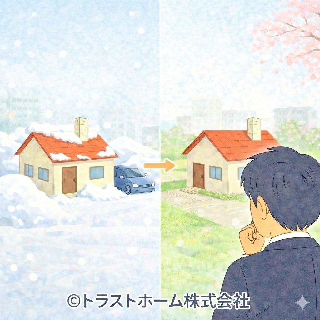 雪解け後の住宅評価と価格の関係を考える札幌のイメージ
