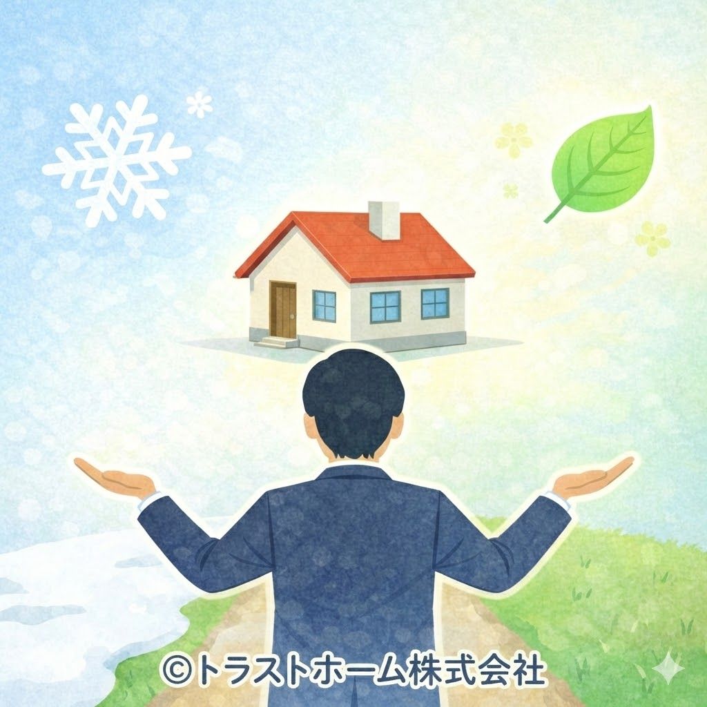 雪解け後の売却判断を整理する図解イメージ