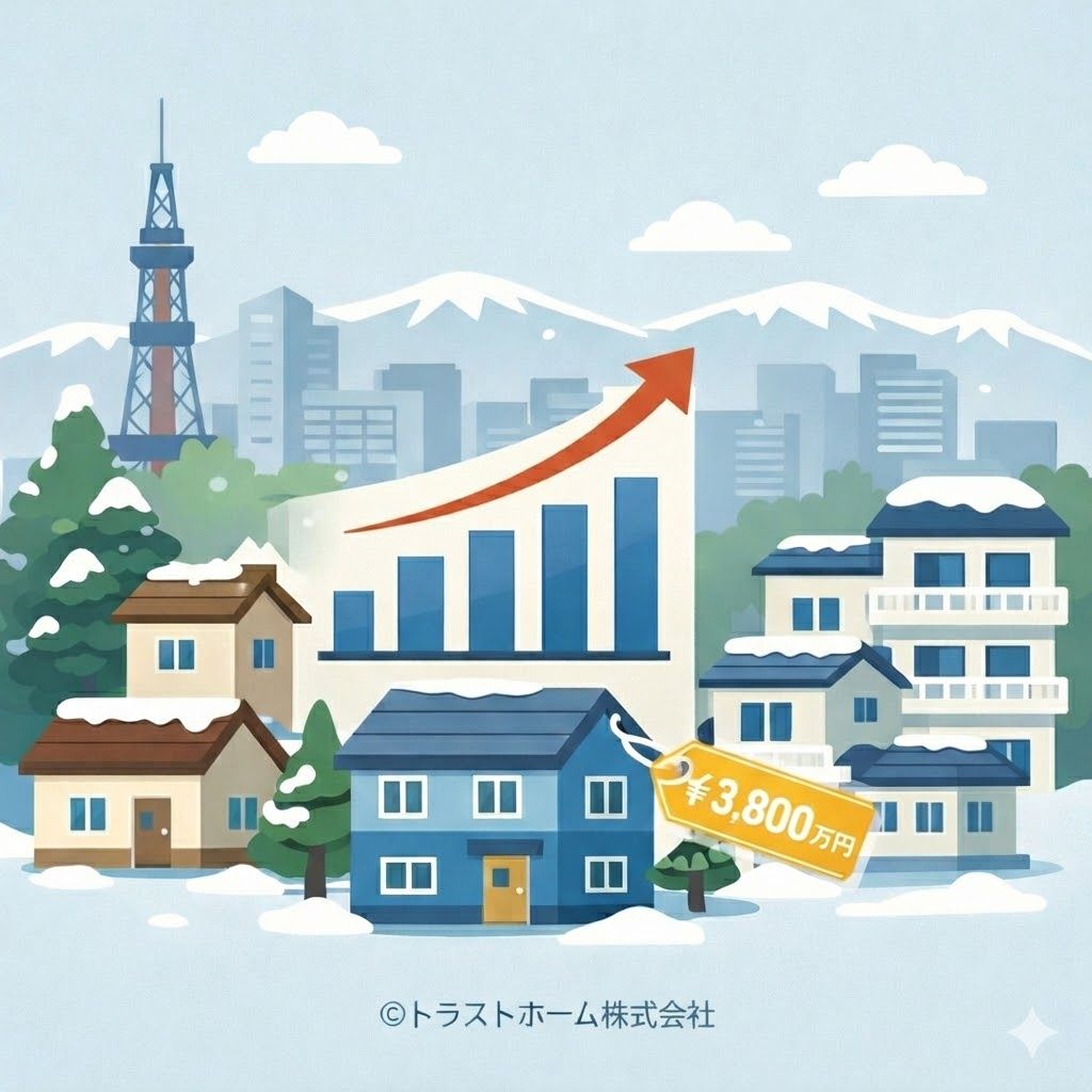 冬の札幌で不動産売却を表すイメージ